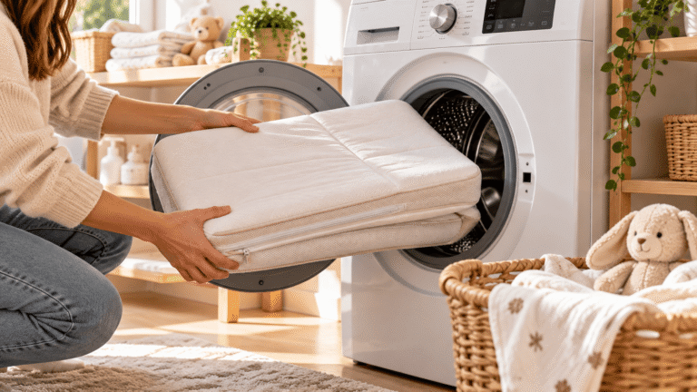 Comment laver un matelas de voyage pour bébé en machine sans l’abîmer ?
