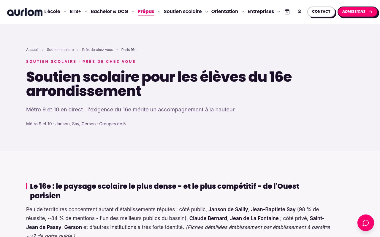 Apercu du site Aurlom